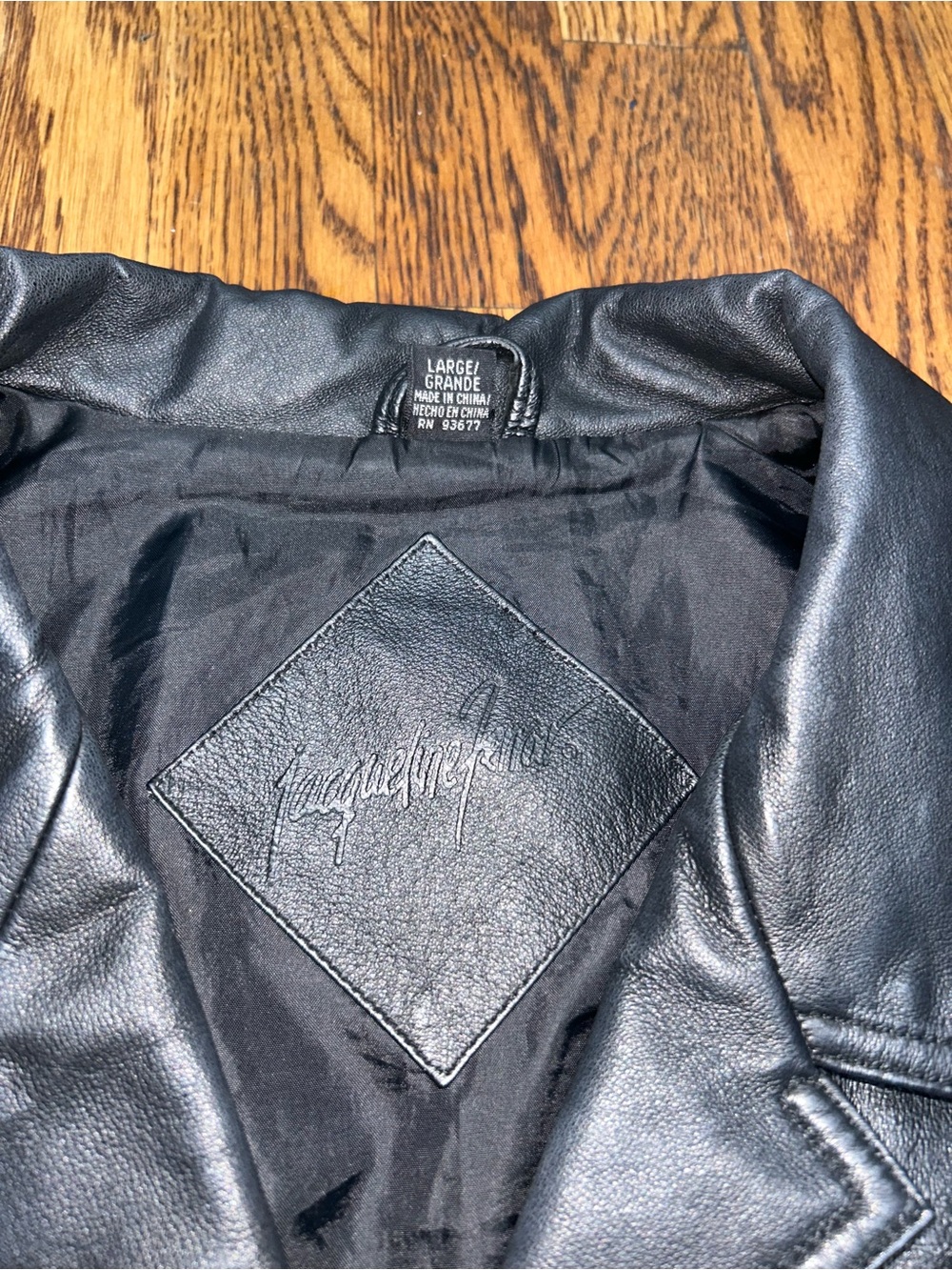 Jacqueline Ferrar Women’s Black Genuine Leather Button Front Jacket Size L - Picture 4 of 11